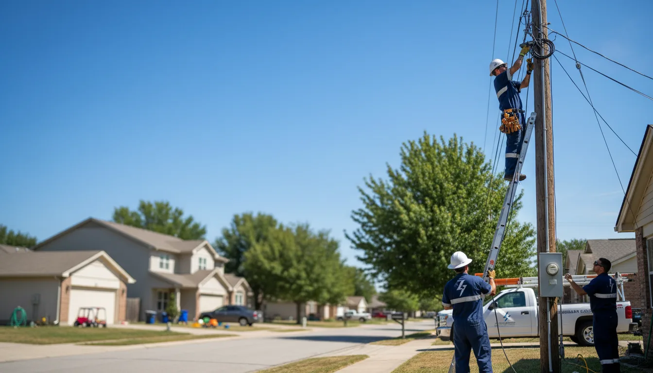 Residential electrician providing installation services in Silver Lake, KS
